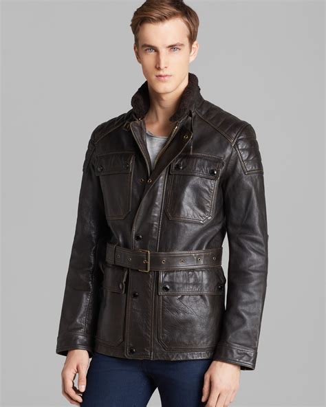 burberry brit stonegate leather field jacket